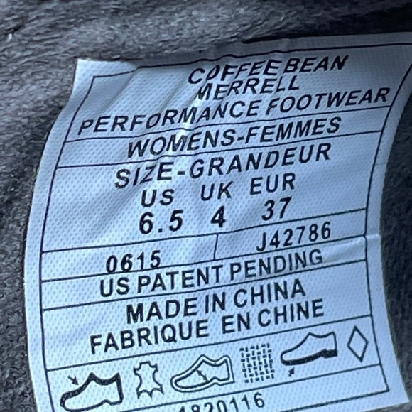 Merrell Leather Ashland Slip On Shoes in Coffee Bean Size 6.5 - Picture 9 of 9